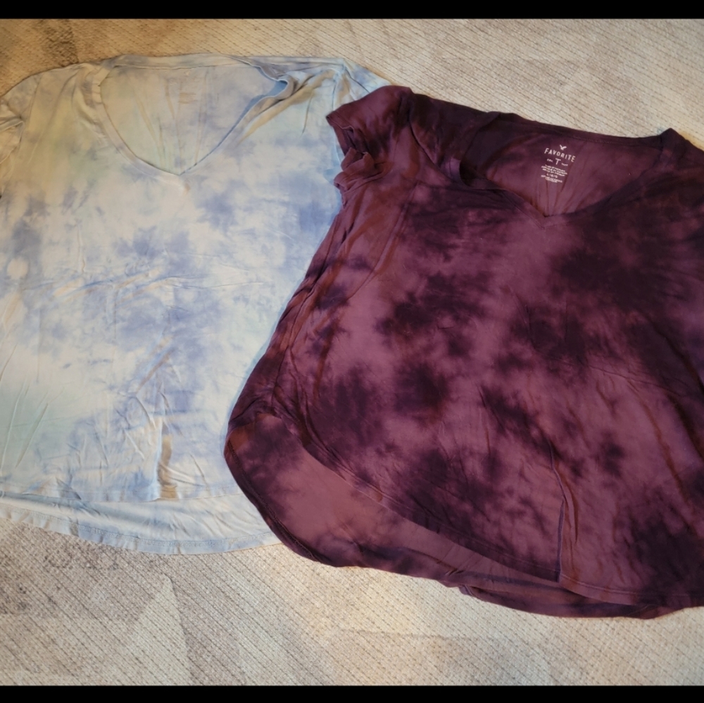 Two American eagle tops size large